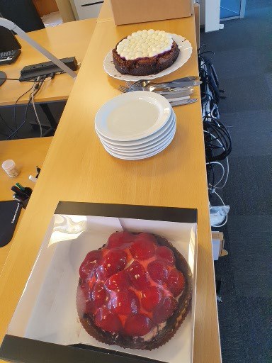 Her er et billede af 2 forskellige kager